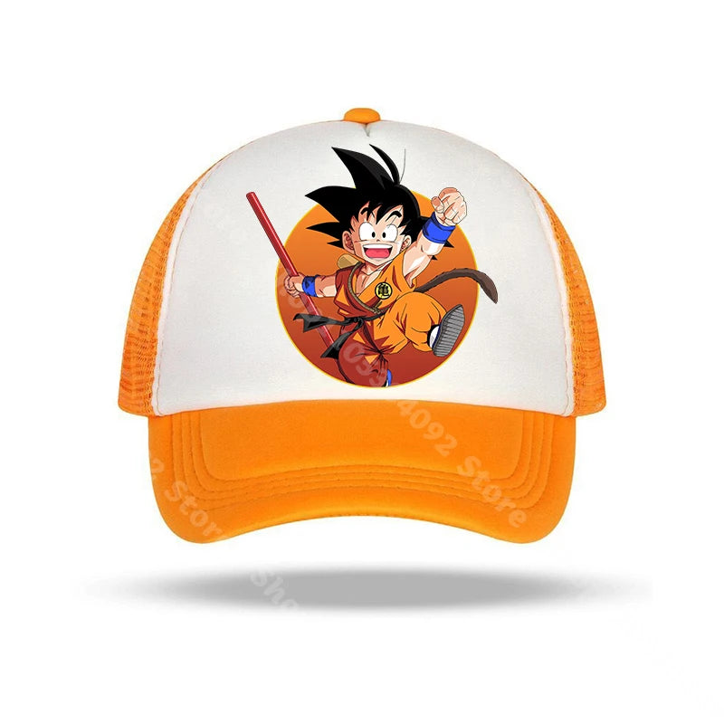 „Dragon Ball“ beisbolo kepurės su anime personažų atvaizdais, saulės kepurės vaikams ir suaugusiems, vasarinės, kvėpuojančios, kasdienio stiliaus kepurės, reguliuojamos kepurės su snapeliu, dovanos