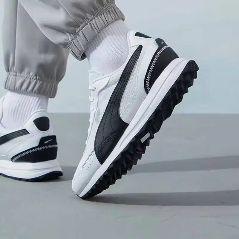 Nouvelles baskets unisexes PUMA Road Rider 2026 avec ensemble de chaussettes, chaussures décontractées confortables et amortissantes, blanc noir 397432-05/947630-04