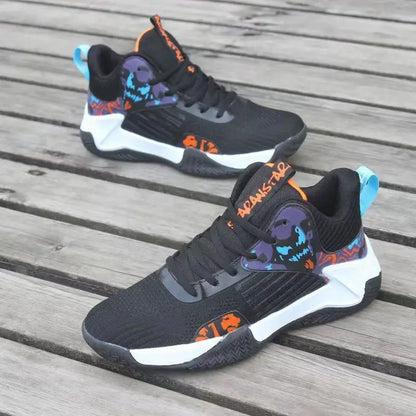 Nouvelles baskets antidérapantes pour hommes, chaussures de basket-ball montantes de luxe confortables, chaussures de course tendance et polyvalentes, chaussures décontractées