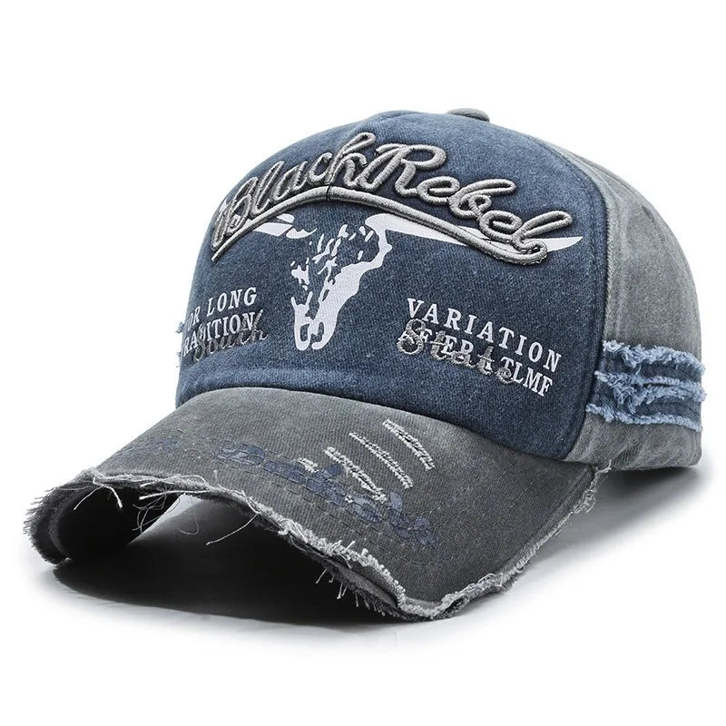 Gorra de béisbol para hombre en algodón lavado, estilo retro, para las cuatro estaciones, ideal para deporte al aire libre, accesorio de moda masculina