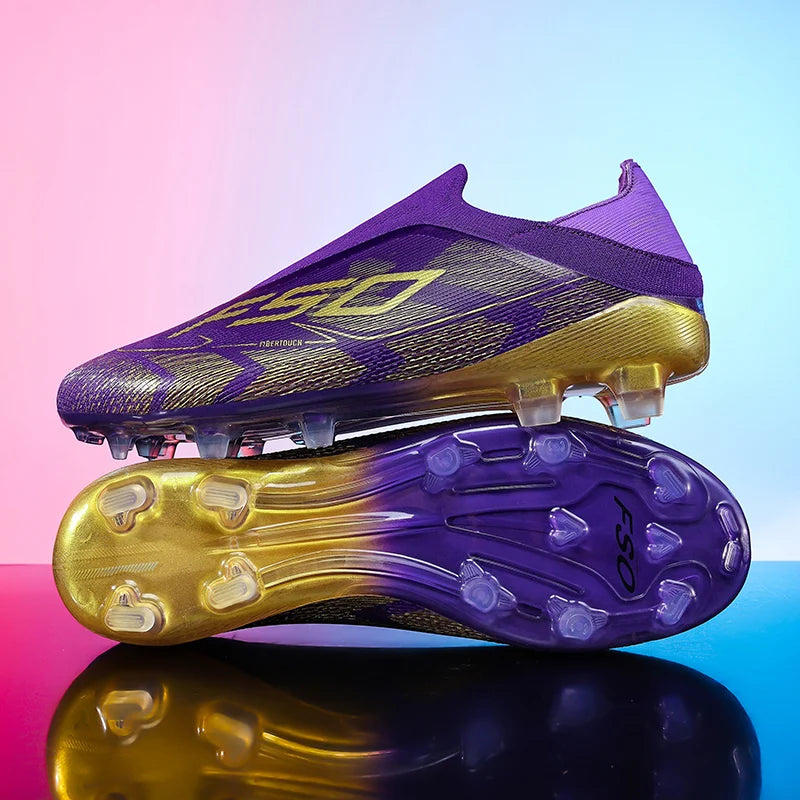 New Men Soccer Shoes Match Football Boots Non-Slip Boys High-quality Outdoor Sneakers Grass Cleats Hot-selling High-top Light