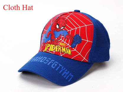 Marvel Anime figurka Spider-Man kreslená baseballová čepice bavlna polyester čepice s kšiltem pro chlapce a dívky čepice a doplňky k hlavě dětský dárek k narozeninám