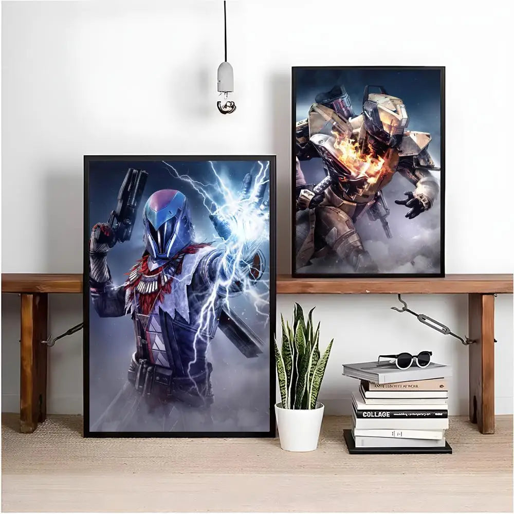 Destiny Poster Self-adhesive Art Waterproof Paper Sticker Coffee House Wall Decor