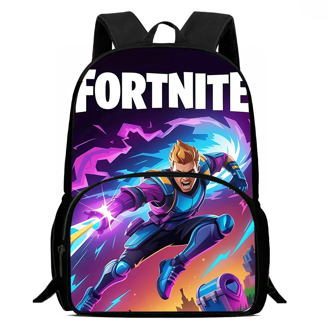 Класическа детска раница Fortnites за момчета и момичета, ученическа чанта, подарък за рожден ден, голям капацитет, за училище и къмпинг, издръжлива раница