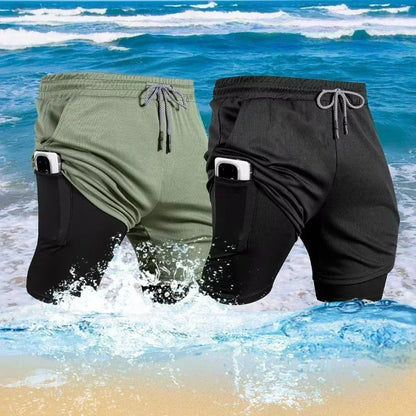 Dragon Ball Anime Summer  2-in-1 Shorts Saiyan 4 Retro Y2K Beach Quick Drying Breathable Slow Running Fashion Shorts