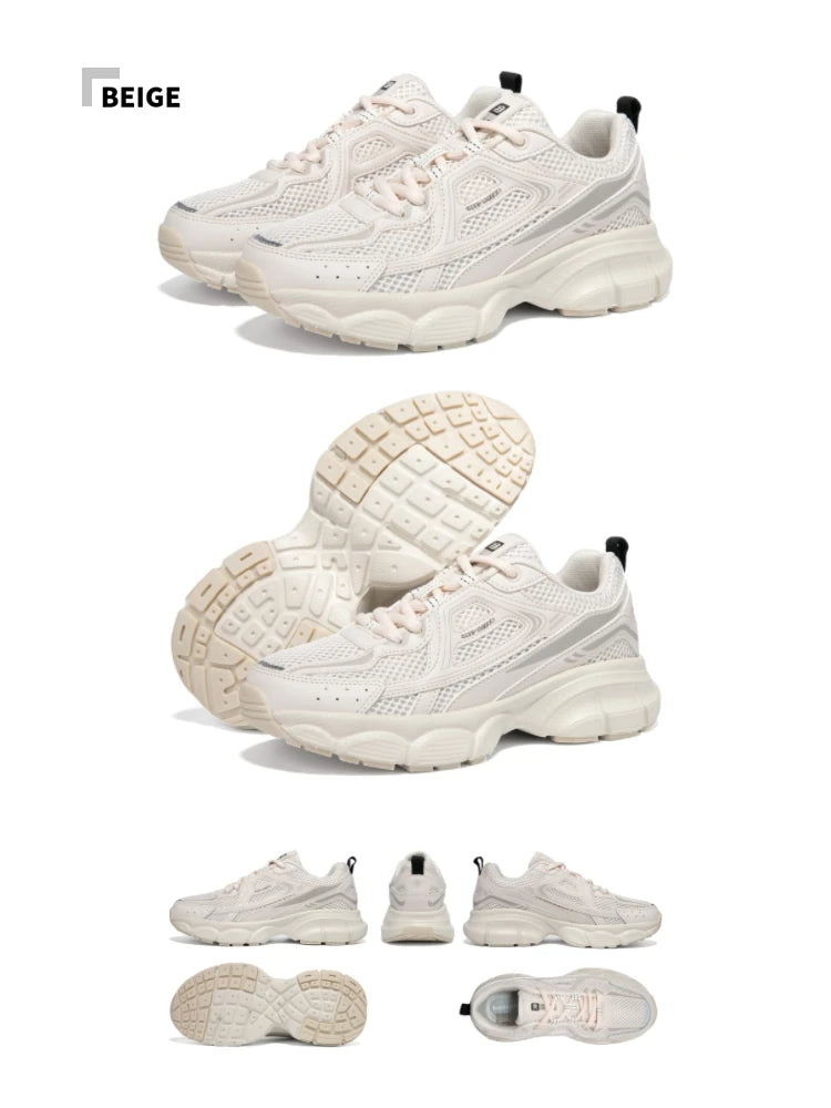 Baasploa Women Sports Shoes Outdoor Lightweight Breathable Jogging Sneakers Female Casual Mesh Anti-slip Lace Up Running Shoes