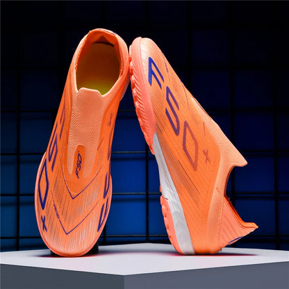 Nouvelles chaussures de football pour hommes, crampons pour terrain gazonné, chaussures de futsal confortables, chaussures de football pour terrain synthétique, chaussures de sport ultralégères, antidérapantes, pour adul