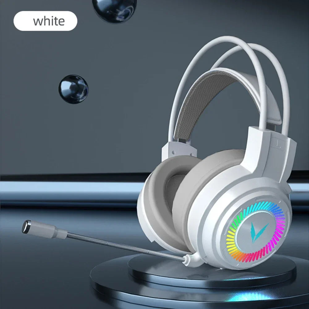 Casque de jeu Microphone antibruit jeu e-sports 7.1 son Surround stéréo casque filaire pour PS5 Xbox One film musique