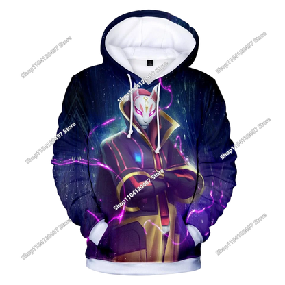Fortnite Casual Pullover Hooded Sweatshirt Clothes Girls From 2 To 14 Years Children's Clothing Battle Royale Pullover Hoodies