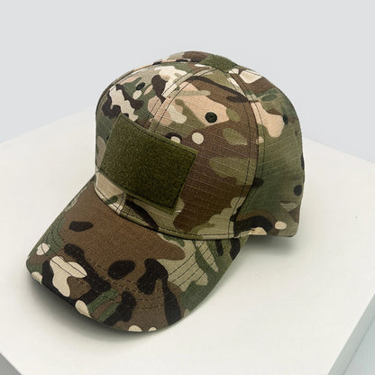 Velcro-rem CAMO Outdoor-baseballkasketter Solskærm Amerikansk Ny Unisex Alsidig Sportsmode Personlig Kasket med skygge Taktisk Ridning