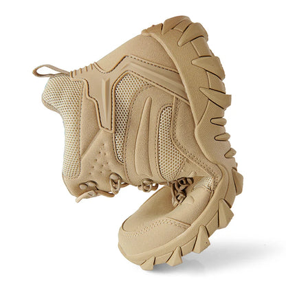Stivali tattici da combattimento migliorati da uomo per outdoor e campeggio, antiusura, a risposta rapida, scarpe da trekking, pesca e caccia, sneakers da uomo