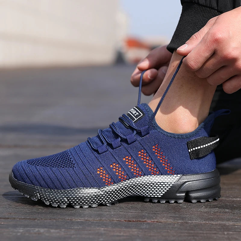 Sneakers casual da uomo in mesh, leggere e traspiranti, scarpe da running slip-on con suola morbida, mocassini bassi da uomo, trainers Zapatos Hombre