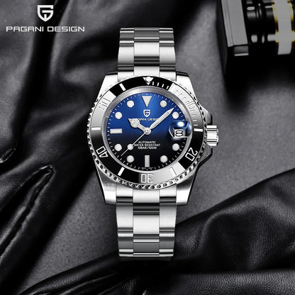 PAGANI DESIGN Men's Automatic Mechanical Watch PD1661 8215 Dive Stainless Steel Waterproof Clock Sapphire Reloj Hombre