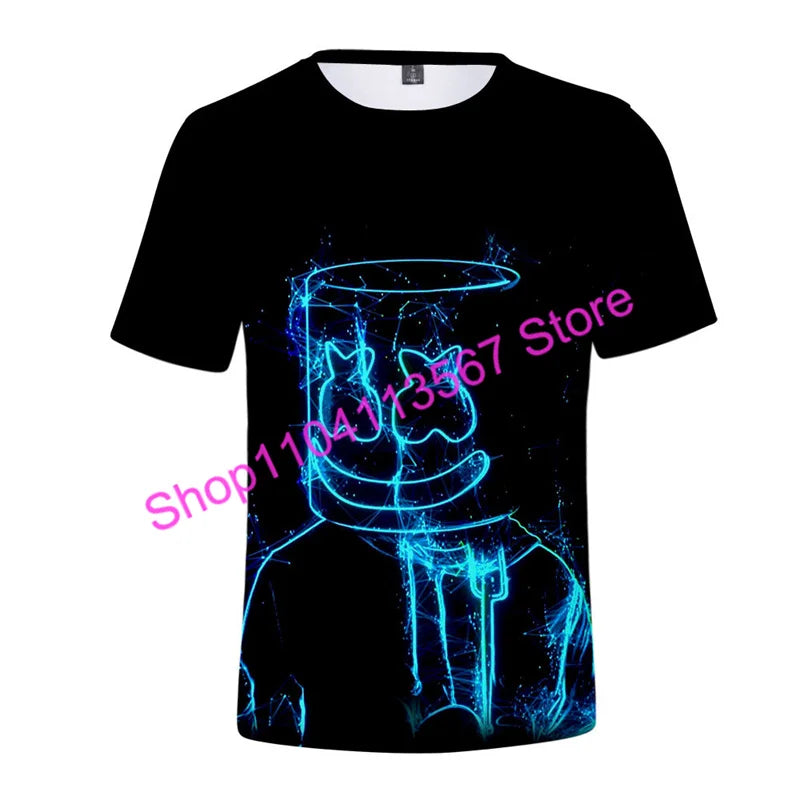 Christmas 3D T-shirt Zero Triggerfish F-Fortnited T Shirt Competitive Game Streetwear Kids Boys and Girls Harajuku Teen Tees