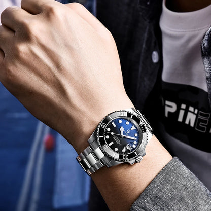 PAGANI DESIGN Men's Automatic Mechanical Watch PD1661 8215 Dive Stainless Steel Waterproof Clock Sapphire Reloj Hombre
