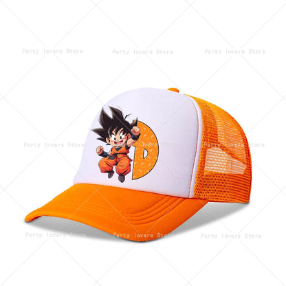Dragon Ball-baseballkasket, anime, børn, voksne, kasket, tegneserie, sommer, åndbare kasketter, børn, drenge, udendørs, afslappet, solhatte