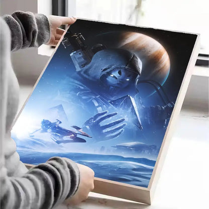 Destiny Poster Self-adhesive Art Waterproof Paper Sticker Coffee House Wall Decor