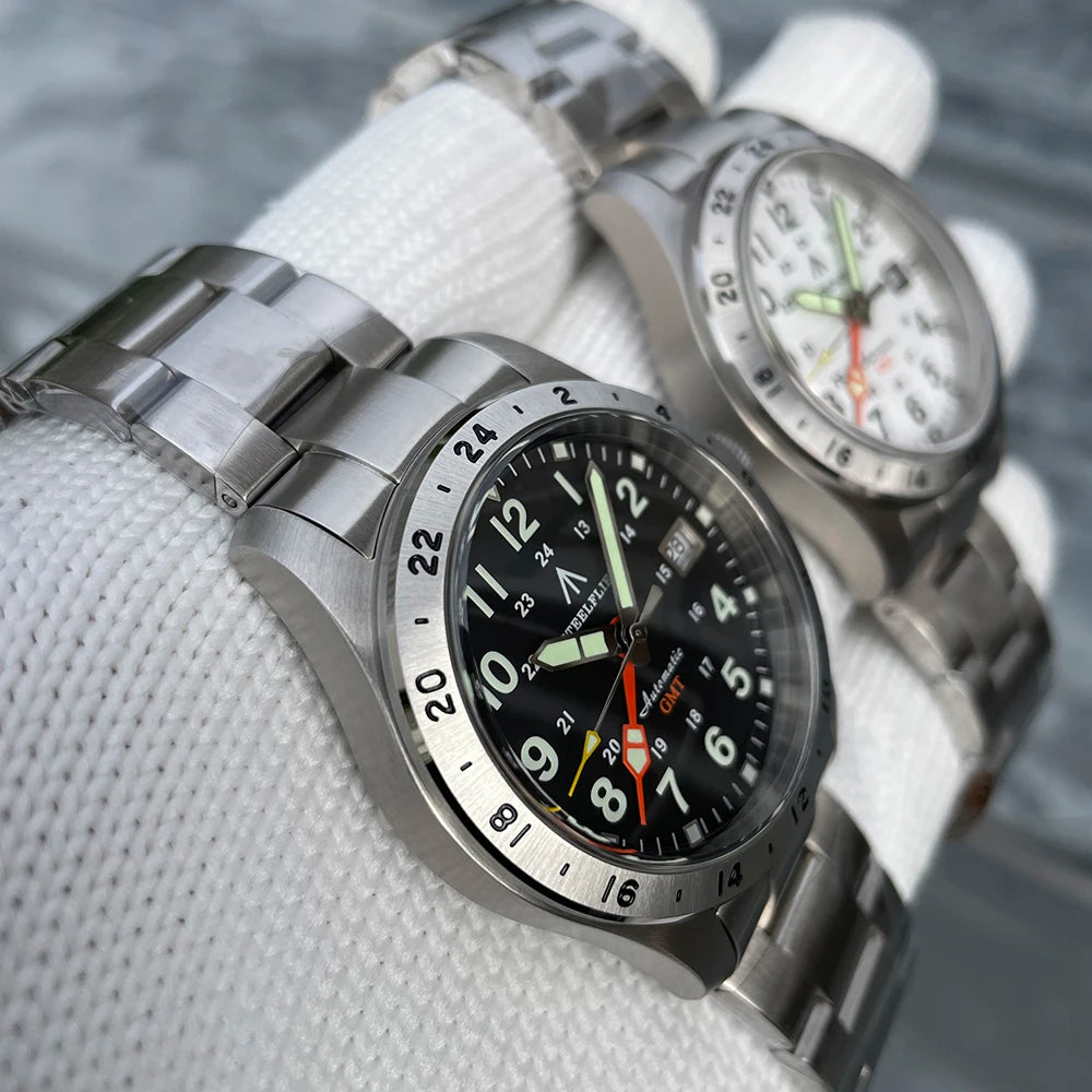 STEELFLIER Official SF792 GMT Mechanical Wristwatch NH34 Movement Super BGW9 C3 Luminous 200M Waterproof Men's Luxury Dive Watch
