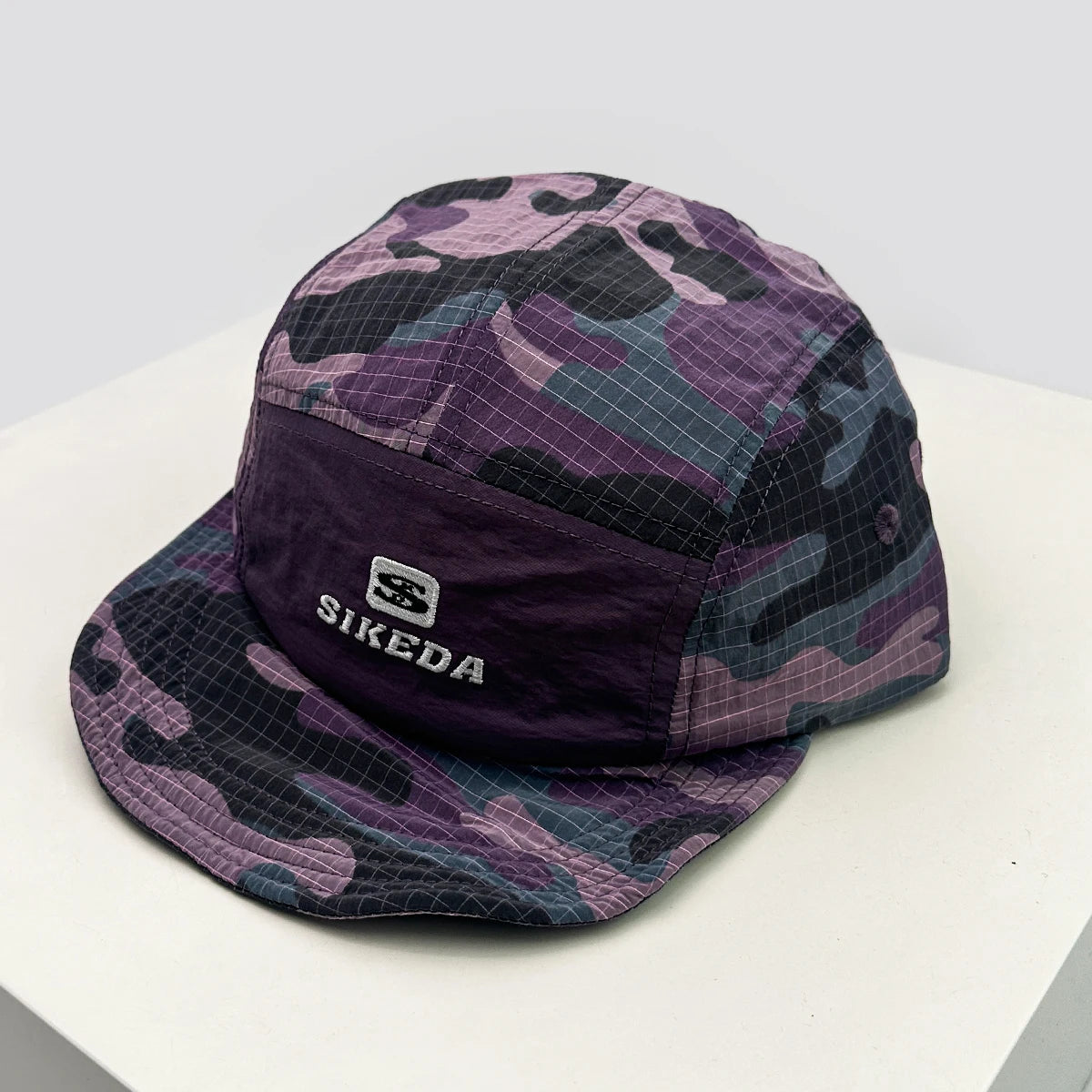 Unisexové kšiltovky CAMO s rychleschnoucí výšivkou písmen, sluneční kšiltovky s barevnými bloky, prodyšné osobní kšiltovky s šikmým kšiltem, univerzální kšiltovky