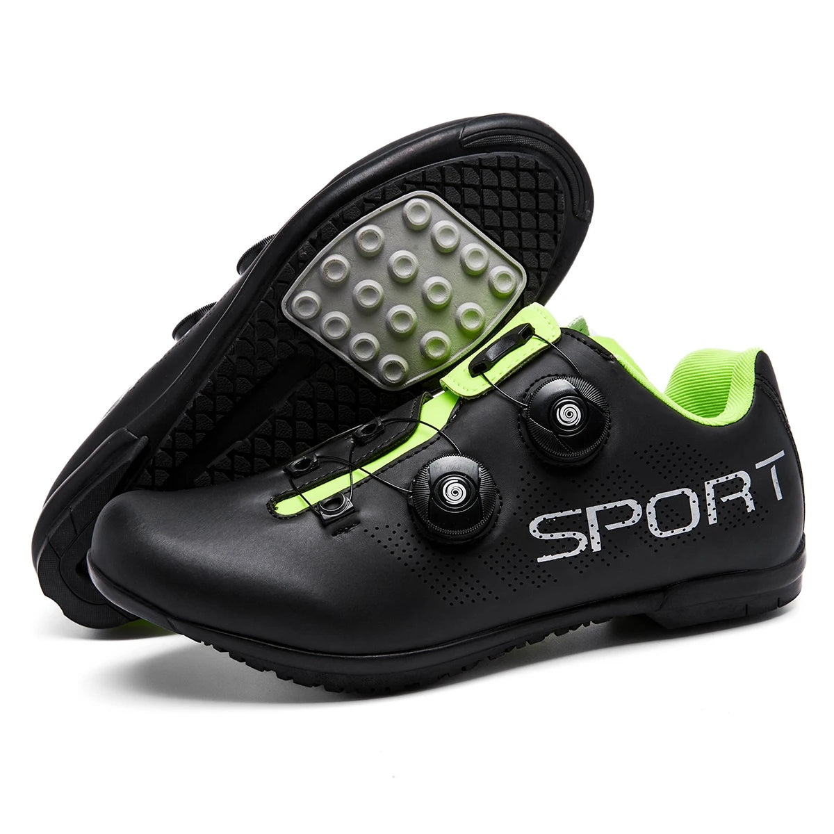 New outdoor rubber soled cycling shoes Breathable and comfortable professional sports rubber cycling shoes