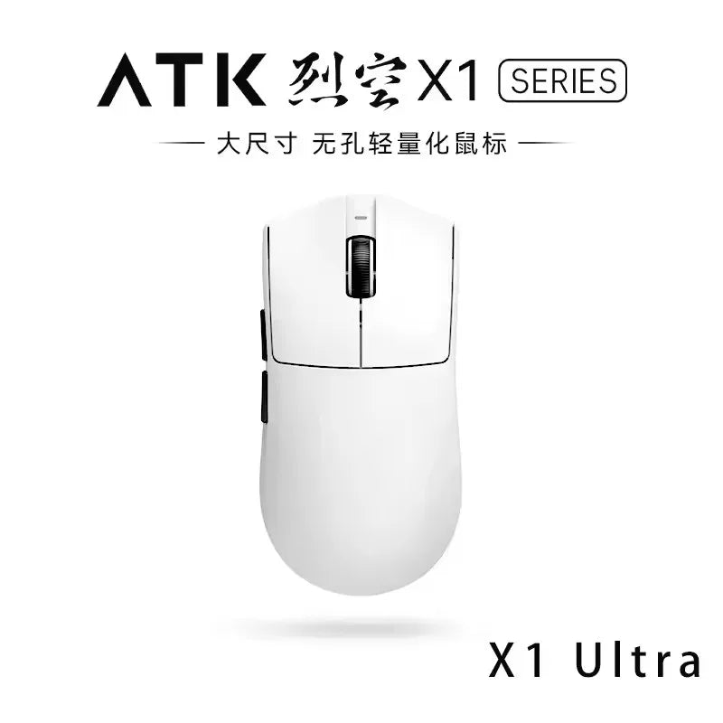 Mouse wireless Bluetooth ATK X1 Series Paw3950/Ultra 8k ultraleggero 49g, mouse a tre modalità per gamer FPS, regalo personalizzato