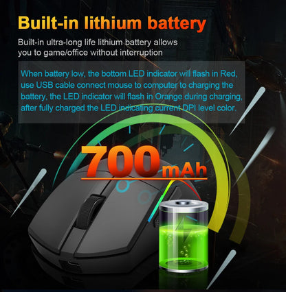 REDRAGON DEICIDE M816 PRO RGB USB mit Bluetooth-Unterstützung, 2.4G kabellose Gaming-Maus, 26000 DPI, 6 Tasten für Gamer, kabelgebundene Computermaus