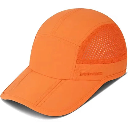 GADIEMKENSD Hitro sušeče se zložljive prenosne bejzbolske kape za moške, poletne z motivom morskih valov, vezenje, unisex športne sončne kape, kapice s snapback zapenjanjem