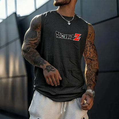 Anime Super Saiyan Son Goku Dragon Ball Gym New  Harajuku Summer Men Tank Top Fitness Oversized Casual Sports Sleeveless Tee Y2k