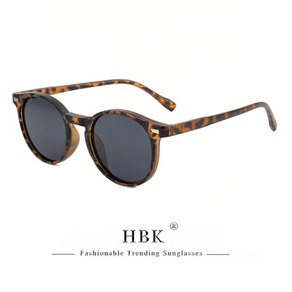 HBK Fashion polariserede solbriller til mænd, runde TR90-stel, modesolbriller til kvinder, kørsel, sport, UV400, Lunette De Soleil Homme
