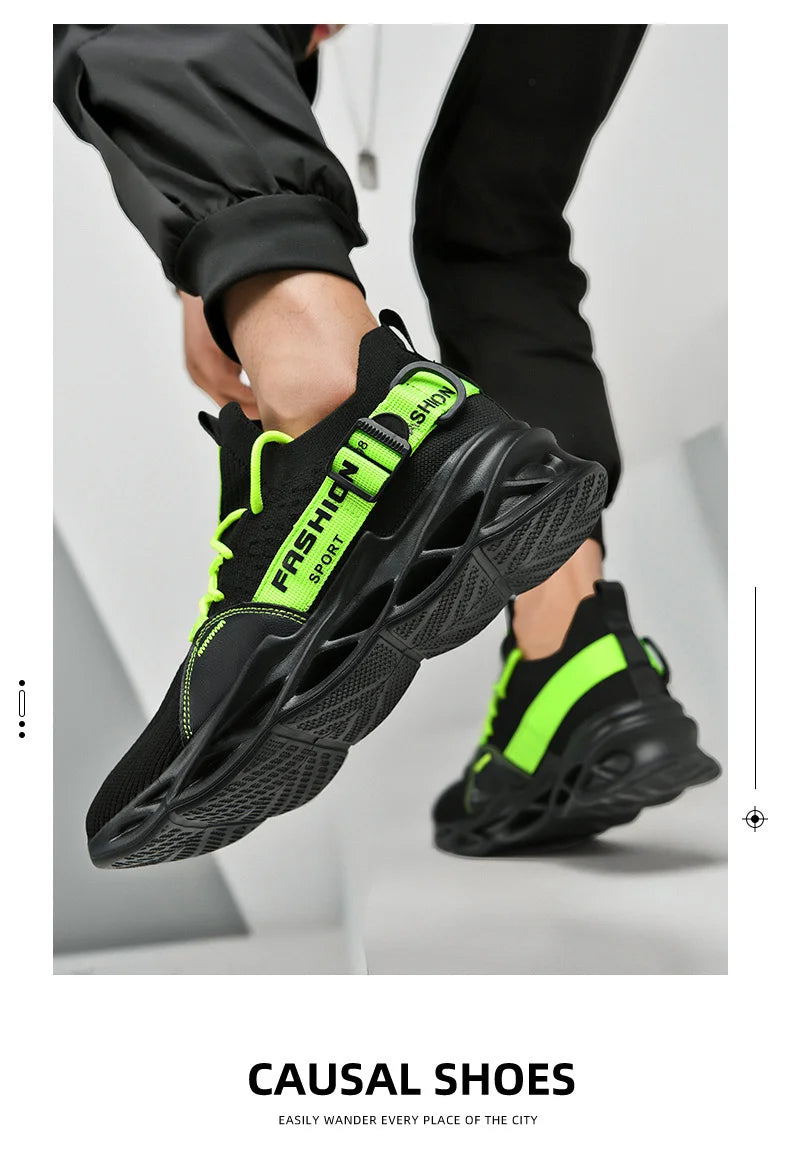 Men Shoes Breathable Fashion Mesh Running Shoes Man High Quality Unisex Light Tennis Baskets Athletic 2023 Sneakers for Men