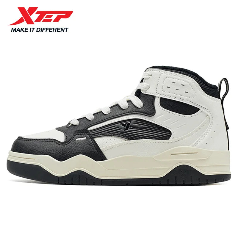 Xtep Cotton Shoes for Men, Street Style, Shock Absorption, Soft Strong Wrapping, Rebound Leisure Outdoor Sneakers 875319370003