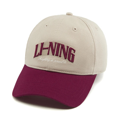 Li-Ning Unisex Sports Style Baseball Caps 56-60CM 100%Cotton Breathable Adjustable LiNing Fashionable Leisure Hats AMYW127