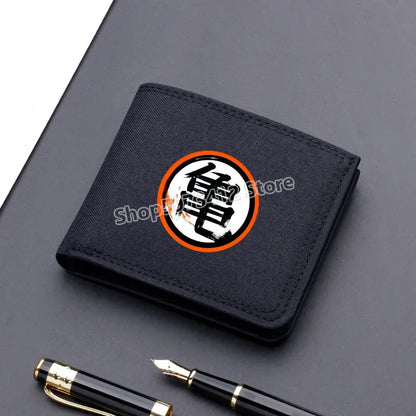 Dragons Ball Wallet Anime Goku Men Short Folding Purse Cartoon Card Holder Kids Coin Photo Case Fashion Pocketbook Birthday Gift