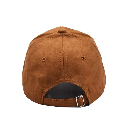 Casquette de baseball en daim en gros, automne-hiver, pour hommes et femmes, casquette unie d'hiver, style urbain, unisexe, ajustable, décontractée, unie, Gorra Caps