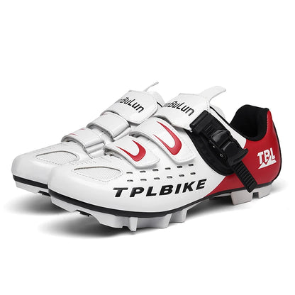 New Men’s and Women’s Bicycle Shoes Outdoor Cycling Shoes with Three Functional Soles Professional Training Shoes