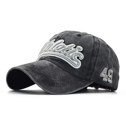 CNTANG Herre-baseballkasket Sommermode Bomuld Bogstavbroderi Hiphop-kasket Snapback Afslappet Udendørs Herre-sportskasket Justerbar