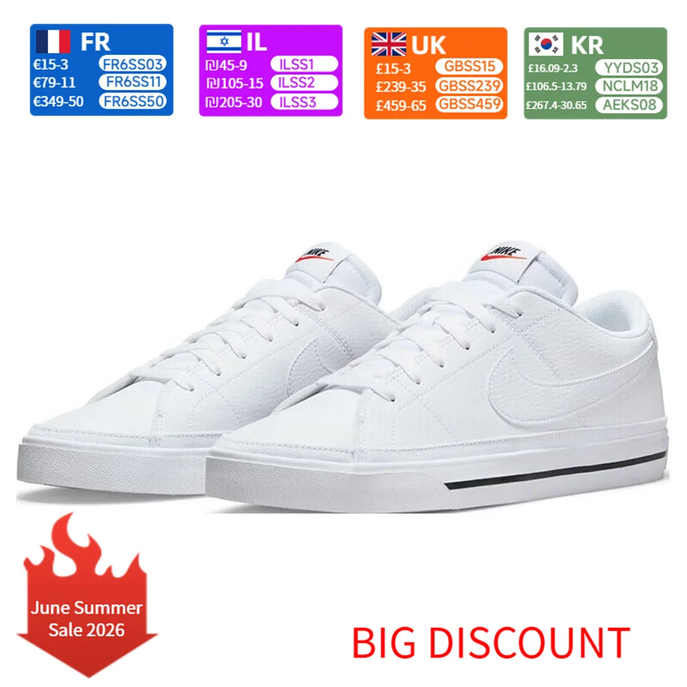 Nike Court Legacy Women's Sneakers Classic Design Comfort Cushioned Durable Support for Casual Everyday Wear DH3161-101