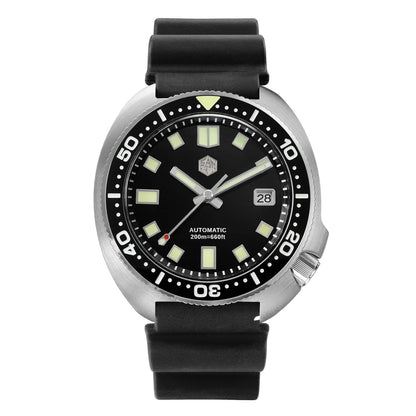 San Martin Turtle Men's Diver Watch 44mm NH35 Automatic Mechanical Wristwatch Sapphire Waterproof 200m Luminous Watches SN0047