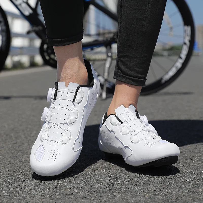 Mountain Bike Shoes Mens Cycling Shoes Quick Ratchet Buckle Compatible with SPD System Pedal for Indoor Outdoor Women MTB Shoes