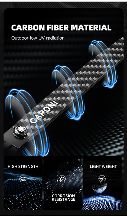 CAPONI Night Vision herresolbriller – originale designerbriller i kulfiber, gule solbriller, fotokromatiske briller BSYS24716