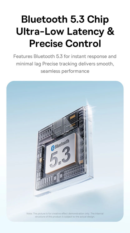 Baseus EM2 Ergonomic Wireless Mouse Bluetooth 5.3 Rechargeable Silent Mouse, Ultra-Light Bluetooth & 2.4G Wireless Mouse with Customizable Buttons, 4000 DPI Type-C Charging