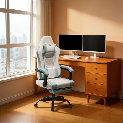 Swivel Office Chair, Ergonomic Computer Chair, Massage Gaming Chair (Office Chair Only)