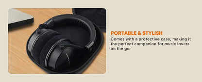 Auriculares con cable circumaurales Talomen TOP W550X con transductores de 50mm, graves profundos, cable desmontable y micrófono integrado – Headset para gaming, DJ, estudio y oficina