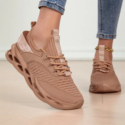 Rosa fritidssneakers för damer och herrar Blade-skor storlek 46 Lätta, andningsbara löparskor för herrar Sportiga sneakers i mesh