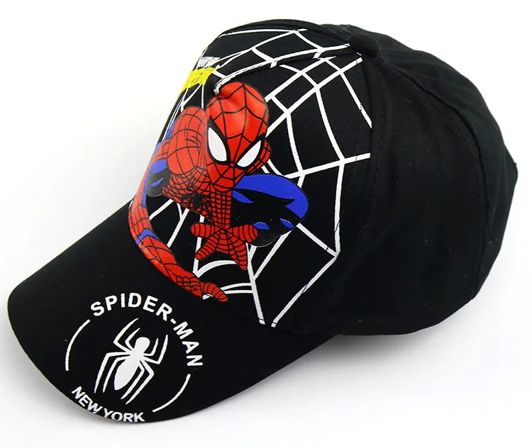 Marvel Anime figurka Spider-Man kreslená baseballová čepice bavlna polyester čepice s kšiltem pro chlapce a dívky čepice a doplňky k hlavě dětský dárek k narozeninám