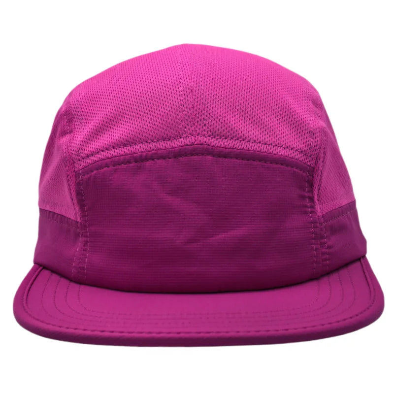 Custome Logo Personalized Quick-drying Five-panel Flat-brimmed Hat Men and Women Outdoor Breathable Sports Sunshade Baseball Cap