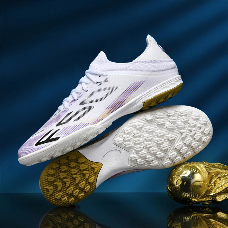 New Men Soccer Shoes Futsal Football Boots Sneakers Match Grass Cleats High-quality Non-Slip Indoor Hot-selling High-top Outdoor