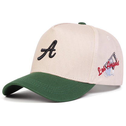 Unisex „A Letter Side Los Angeles“ siuvinėtos beisbolo kepurės, pavasario ir rudens lauko reguliuojamos kasdieninės kepurės, apsauginės nuo saulės kepurės, sportinės kepurės