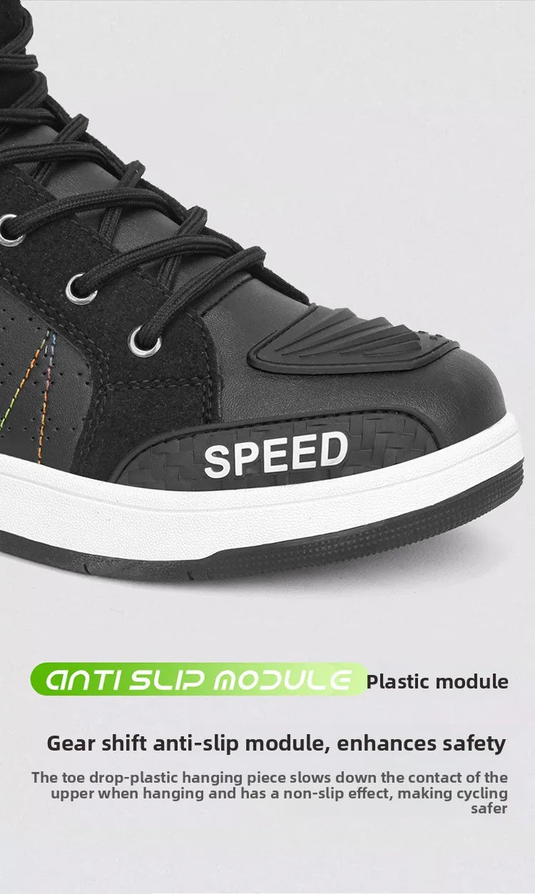 New men's and women's four-season universal safety protection motorcycle riding boots anti-slip and anti-fall motorcycle shoes