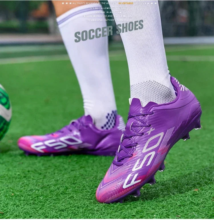 Nouvelles chaussures de football pour hommes, chaussures d'entraînement, baskets professionnelles, chaussures de match sur gazon, chaussures de football antidérapantes pour l'extérieur, chaussures de sport ultralégères,